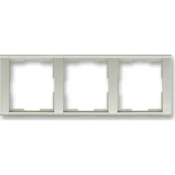 vypínač TIME Trojrámeček vodorovný starostříbrná ABB 3901F-A00130 32
