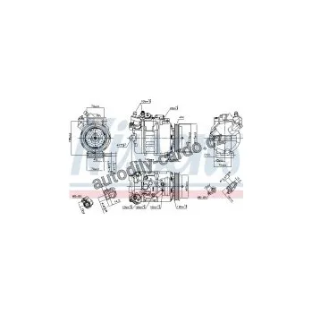 Chladič motoru Kompresor klimatizace NISSENS 89417