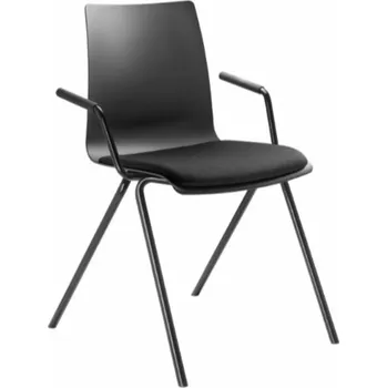 LD Seating Plastová židle s čalouněným sedákem Evo 011, BR s područkami Evo 011, BR