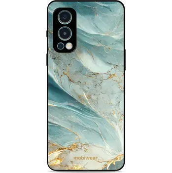 Pouzdro na mobilní telefon Lesklý kryt Mobiwear Glossy - OnePlus Nord 2 5G - G022G Zelenkavý a zlatavý mramor (Prémiové lesklé pouzdro, obal, kryt Mobiwear Glossy na mobil OnePlus Nord 2 5G - G022G Zelenkavý a zlatavý mramor, materiál Plast + TPU silikon - krytí po všech stranách,)