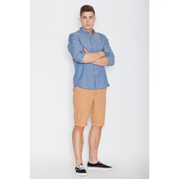 Pánské kraťasy Klasické pánské šortky V022 VISENT Barva: Béžová, Velikost: S