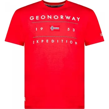 GEOGRAPHICAL NORWAY tričko pánské JEZOLO MEN L červená