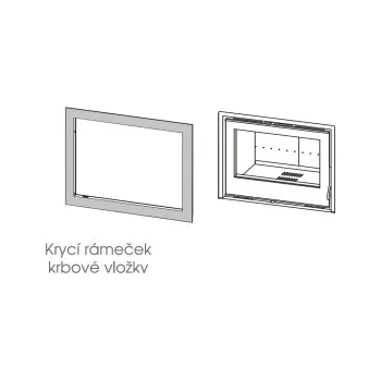Krbové nářadí Přední krycí rámeček pro krbovou vložku I-100 M4L100