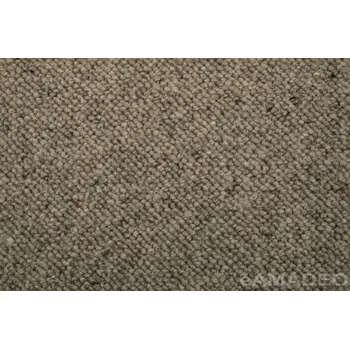 Koberec Creatuft Kusový koberec Alfawool 40 - hnědý (entl) - 60x100