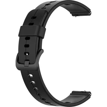Příslušenství k chytrým hodinkám eses Silikonový řemínek - Proužek černý, 16 mm