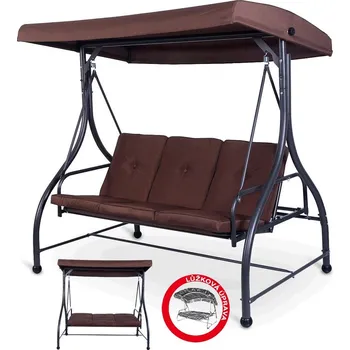 Zahradní houpačka Luxusní houpačka BARCELONA hnědá