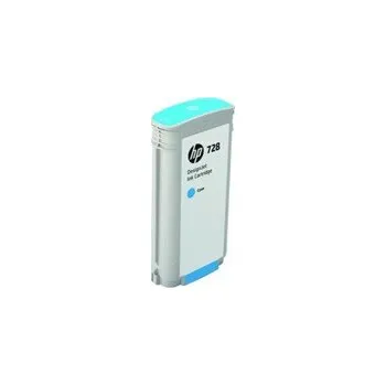 HP 728 130-ml Cyan DesignJet Ink Cartridge