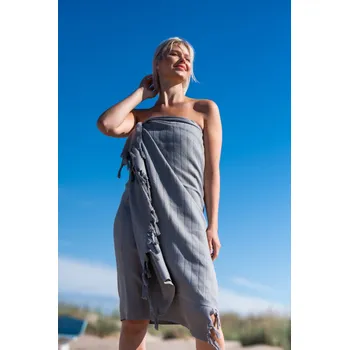 LUIN LIVING bambusová osuška, granitově šedá, 90x180 cm - LUI-BAMOSU-GRASE