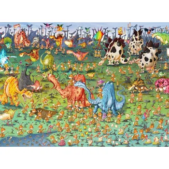 Puzzle Puzzle Grafika Dinosauři, 2000 dílků + k objednávce puzzle zdarma