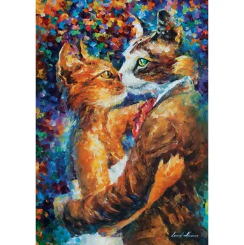 Puzzle Puzzle Art Puzzle Tanec zamilovaných koček, 1000 dílků + k objednávce puzzle zdarma