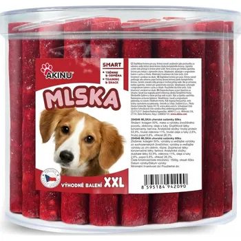Pamlsek pro psa Akinu MLSKA uherské salámky pamlsek pro psy 60 ks