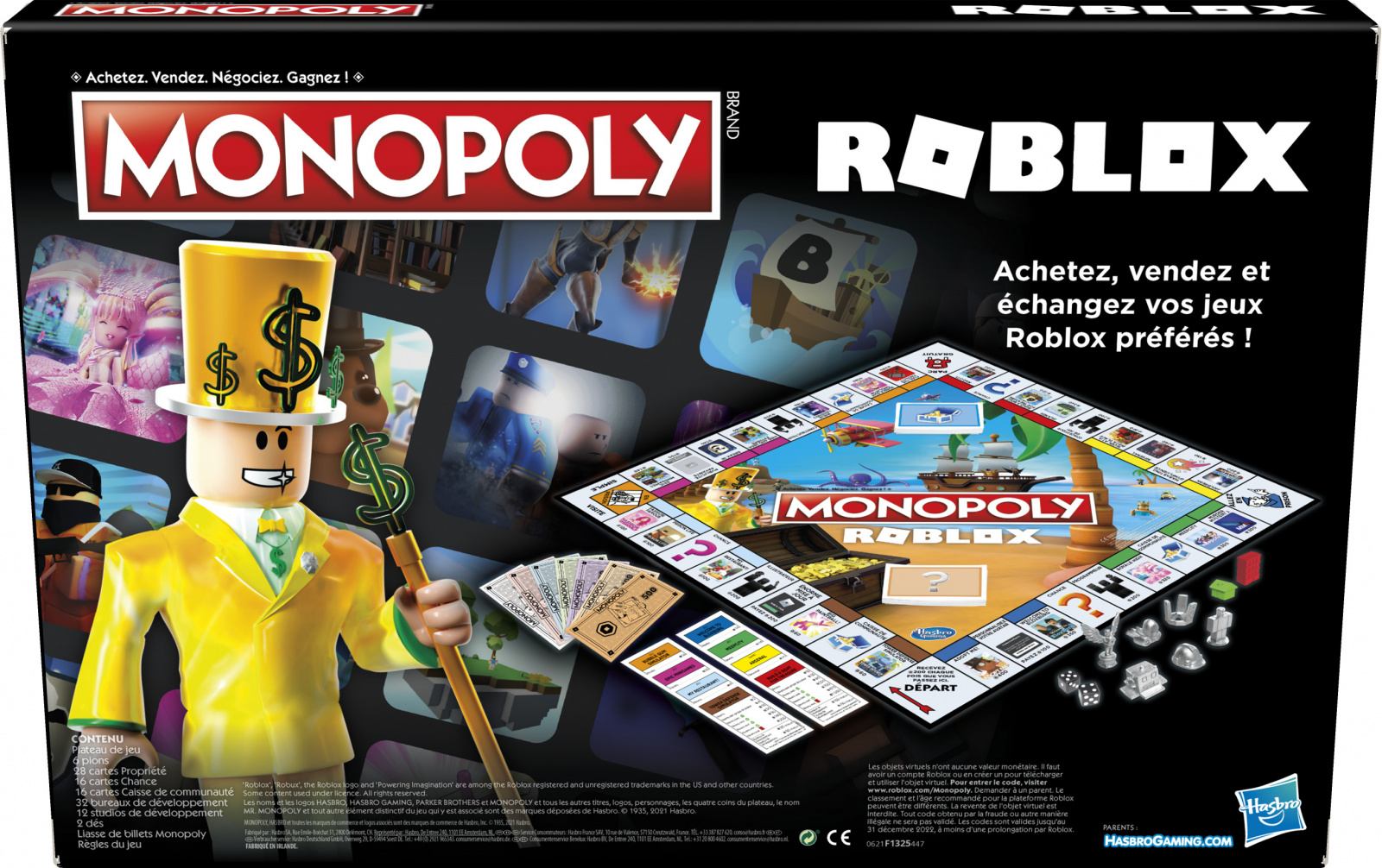 foto Desková hra Hasbro Monopoly Roblox 2022 Edition