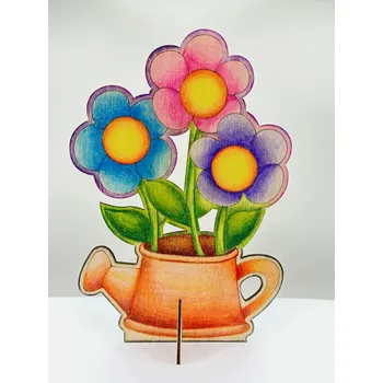 Výtvarná sada Kreativní sada, KYTIČKY ZE ZAHRADY, 22,5x15 cm, sada