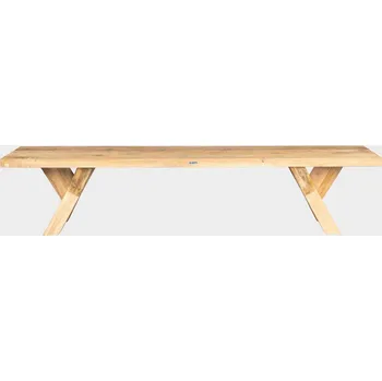 Zahradní sestava FaKOPA s. r. o. SPIDER RECYCLE - zahradní teaková lavice 220 cm (provedení prkna), teak