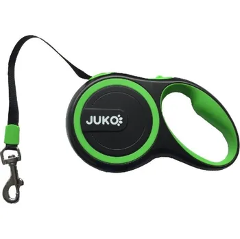 JUKO Samonavíjecí vodítko L 5m 50kg tape - zelená