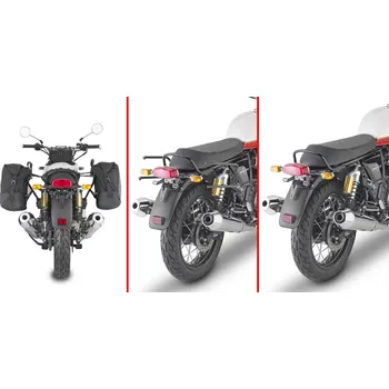 Zavazadlo na motocykl TR9055 trubkový rychlosundávací držák brašen pro Royal Enfield Scram 411 (22), REMOVE-X