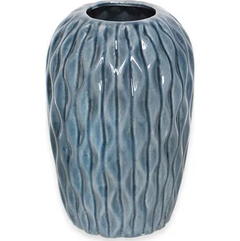 Váza Váza porcelán 20cm šedomodrá