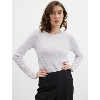 Dámské oblečení Světle fialový dámský lehký svetr