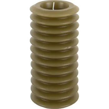 Svíčka Svíčka Layered Circles L 15 cm mechově zelená Present Time (Barva-mechově zelená)