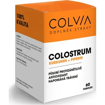 COLVIA Colostrum + Kurkumin + Piperin, 60 ks