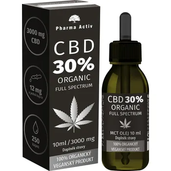 CBD Pharma Activ CBD Organic Full Spectrum MCT olej 30 % 10 ml