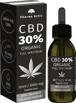 CBD Pharma Activ CBD Organic Full Spectrum MCT olej 30 % 10 ml