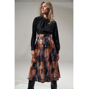 Halenka se stojáčkem s jemným nařasením u krku M730 Barva: Černá, Velikost: XL