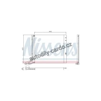 Chladič motoru Chladič klimatizace NISSENS 94113