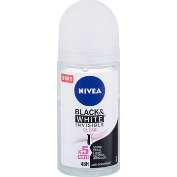 Nivea Invisible Black & White Clear roll-on antiperspirant 50 ml