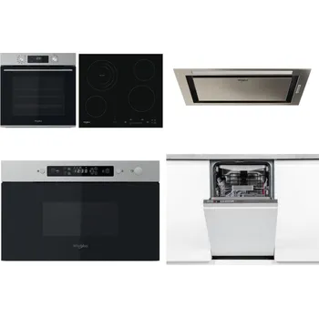 Set domácích spotřebičů WHIRLPOOL OMK58CU1SX + WHIRLPOOL AKT 8900 BA + WHIRLPOOL WCT3 64 FLB X + WHIRLPOOL MBNA910X + WHIRLPOOL WSIO 3O34 PFE X