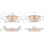 TRW Sada brzdových destiček, kotoučová brzda GDB4448