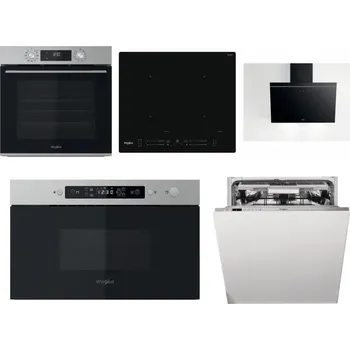 Set domácích spotřebičů WHIRLPOOL OMK58CU1SX + WHIRLPOOL WL S7260 NE + WHIRLPOOL AKR 62F LT K + WHIRLPOOL MBNA910X + WHIRLPOOL WIO 3O540 PELG