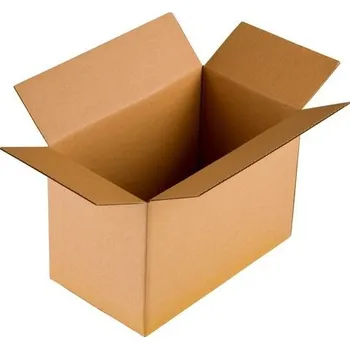 Obalový materiál Kartonová krabice klopová 500x250x200 mm 3VVL B 420g/m2 hnědá - paleta 1080 ks