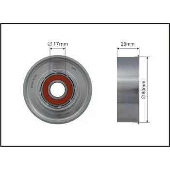 Napínací kladka, žebrovaný klínový řemen Caffaro 500174