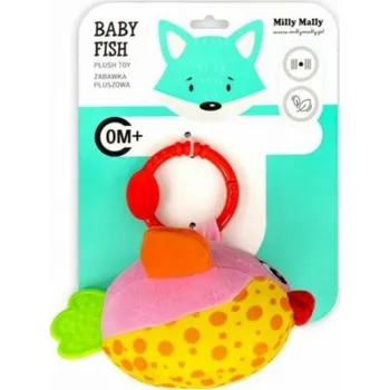plyšák Milly Mally Plyšový přívěsek Fish pink