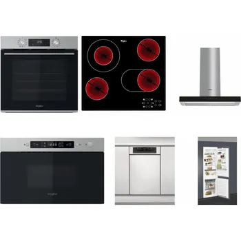Set domácích spotřebičů WHIRLPOOL OMK58CU1SX + WHIRLPOOL AKT 8190/BA + WHIRLPOOL WHBS 62F LT K + WHIRLPOOL MBNA910X + WHIRLPOOL WSBO 3O34 PF X + WHIRLPOOL ART 66112