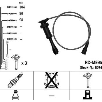 Zapalovací kabel NGK Sada kabelů pro zapalování 5074