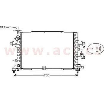 Sahara klimatizace radiátor 1.3CDTi (±AC), 1.7CDTi (±AC) [600*370*28]