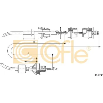 Spojkové lanko COFLE Tažné lanko, ovládání spojky 112243