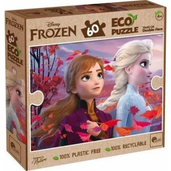 Dětské zboží Lisciani LISCIANI DISNEY PUZZLE EKO OBOUSTRANNÉ FROZEN 60 EL.