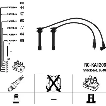Zapalovací kabel NGK Sada kabelů pro zapalování 6348