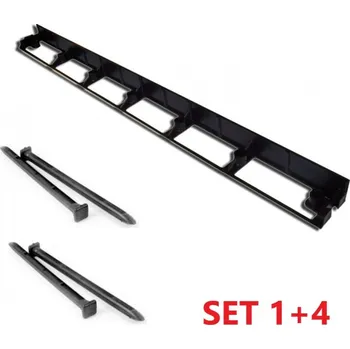 Zahradní obrubník Plastový obrubník EKOBRIM SET 1+4