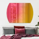 Zaoblený nástěnné zrcadlo ozdobné L177