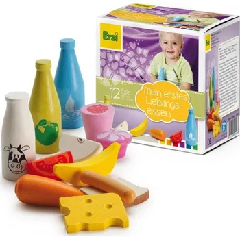 Dřevěná hračka Erzi - Německo Set potravin pro nejmenší