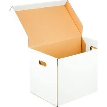 Archivační box Archivační krabice na pořadače s uchy 500x305x325 mm 3VVL B 440g/m2 bílá - paleta 700 ks