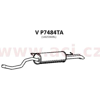 Zadní díl výfuku Zadní díl výfuku (oválný) TYLL (ŠKODA, VW)