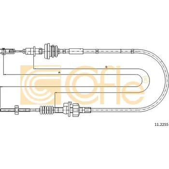 Spojkové lanko COFLE Tažné lanko, ovládání spojky 112255