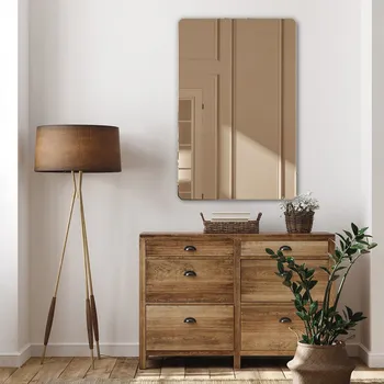 Zrcadlo Zaoblený nástěnné zrcadlo ozdobné L172