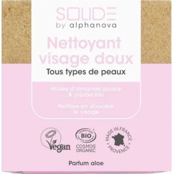 Masážní přístroj ALPHANOVA SOLIDE Alphanova Solide, Čistící tyčinka na obličej s jojobovým olejem a sladkými mandlemi, 75 g