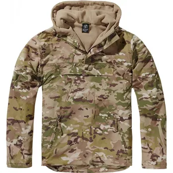 Pánská větrovka Pánská maskáčová bunda Brandit Fleece Pull Over Windbreaker - tactical camo 4XL